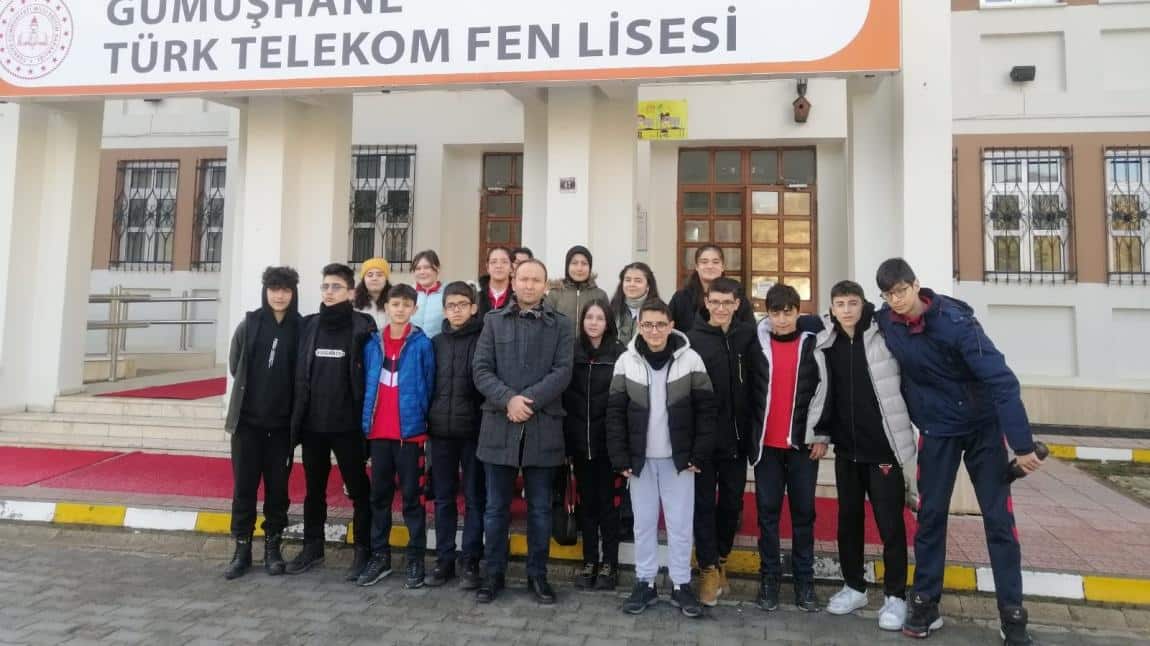 8. Sınıf Öğrencilerimizle Birlikte Gümüşhane Türk Telekom Fen Lisesini Ziyaret Ettik